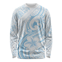 Hawaii Plumeria Lokelani Pikake Lei Long Sleeve Shirt Uliuli Polynesian Tattoo