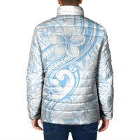 Hawaii Plumeria Lokelani Pikake Lei Padded Jacket Uliuli Polynesian Tattoo