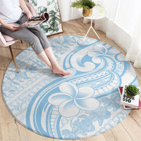 Hawaii Plumeria Lokelani Pikake Lei Round Carpet Uliuli Polynesian Tattoo