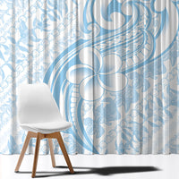Hawaii Plumeria Lokelani Pikake Lei Window Curtain Uliuli Polynesian Tattoo