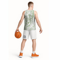 Hawaii Plumeria Lokelani Pikake Lei Basketball Jersey Oma'oma'o Polynesian Tattoo