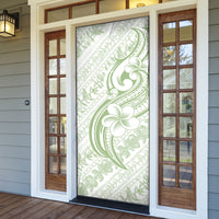 Hawaii Plumeria Lokelani Pikake Lei Door Cover Oma'oma'o Polynesian Tattoo LT9 - Polynesian Pride