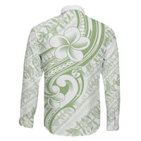Hawaii Plumeria Lokelani Pikake Lei Family Matching Off Shoulder Maxi Dress and Hawaiian Shirt Oma'oma'o Polynesian Tattoo