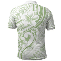 Hawaii Plumeria Lokelani Pikake Lei Polo Shirt Oma'oma'o Polynesian Tattoo LT9 - Polynesian Pride