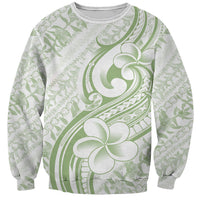 Hawaii Plumeria Lokelani Pikake Lei Sweatshirt Oma'oma'o Polynesian Tattoo