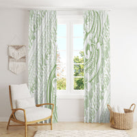 Hawaii Plumeria Lokelani Pikake Lei Window Curtain Oma'oma'o Polynesian Tattoo
