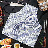 Hawaii Plumeria Lokelani Pikake Lei Apron Navy Blue Polynesian Tattoo LT9 Navy Blue - Polynesian Pride