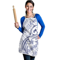 Hawaii Plumeria Lokelani Pikake Lei Apron Navy Blue Polynesian Tattoo LT9 - Polynesian Pride