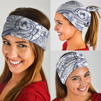 Hawaii Plumeria Lokelani Pikake Lei Neck Gaiter Navy Blue Polynesian Tattoo