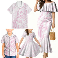Hawaii Plumeria Lokelani Pikake Lei Family Matching Mermaid Dress and Hawaiian Shirt Poni Mama Polynesian Tattoo LT9 - Polynesian Pride