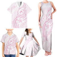 Hawaii Plumeria Lokelani Pikake Lei Family Matching Tank Maxi Dress and Hawaiian Shirt Poni Mama Polynesian Tattoo
