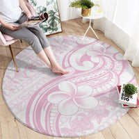 Hawaii Plumeria Lokelani Pikake Lei Round Carpet Poni Mama Polynesian Tattoo