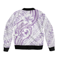 Hawaii Plumeria Lokelani Pikake Lei Bomber Jacket Poni Polynesian Tattoo LT9 - Polynesian Pride