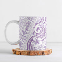 Hawaii Plumeria Lokelani Pikake Lei Ceramic Mug Poni Polynesian Tattoo LT9 Purple - Polynesian Pride