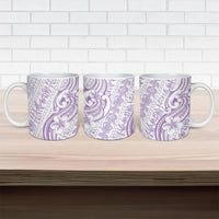 Hawaii Plumeria Lokelani Pikake Lei Ceramic Mug Poni Polynesian Tattoo LT9 - Polynesian Pride