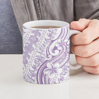 Hawaii Plumeria Lokelani Pikake Lei Ceramic Mug Poni Polynesian Tattoo LT9 - Polynesian Pride