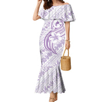 Hawaii Plumeria Lokelani Pikake Lei Family Matching Mermaid Dress and Hawaiian Shirt Poni Polynesian Tattoo