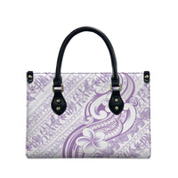 Hawaii Plumeria Lokelani Pikake Lei Leather Bag Poni Polynesian Tattoo