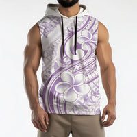 Hawaii Plumeria Lokelani Pikake Lei Sleeveless Hoodie Poni Polynesian Tattoo
