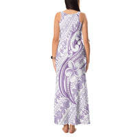 Hawaii Plumeria Lokelani Pikake Lei Tank Maxi Dress Poni Polynesian Tattoo LT9 - Polynesian Pride