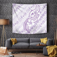 Hawaii Plumeria Lokelani Pikake Lei Tapestry Poni Polynesian Tattoo LT9 Purple - Polynesian Pride