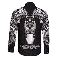 New Zealand Te Reo Maori Family Matching Short Sleeve Bodycon Dress and Hawaiian Shirt Kia Kaha Maori Language Week Black Style LT9 - Polynesian Pride