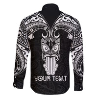 Personalised New Zealand Te Reo Maori Family Matching Mermaid Dress and Hawaiian Shirt Kia Kaha Maori Language Week Black Style LT9 - Polynesian Pride