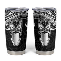 Personalised New Zealand Te Reo Maori Tumbler Cup Kia Kaha Maori Language Week Black Style