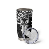 Personalised New Zealand Te Reo Maori Tumbler Cup Kia Kaha Maori Language Week Black Style