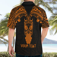Personalised New Zealand Te Reo Maori Hawaiian Shirt Kia Kaha Maori Language Week Gold Style LT9 - Polynesian Pride