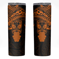 Personalised New Zealand Te Reo Maori Skinny Tumbler Kia Kaha Maori Language Week Gold Style