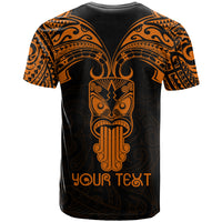Personalised New Zealand Te Reo Maori T Shirt Kia Kaha Maori Language Week Gold Style LT9 - Polynesian Pride