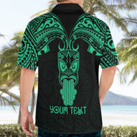 Personalised New Zealand Te Reo Maori Hawaiian Shirt Kia Kaha Maori Language Week Green Style LT9 - Polynesian Pride