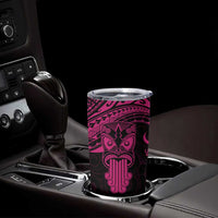Personalised New Zealand Te Reo Maori Tumbler Cup Kia Kaha Maori Language Week Pink Style