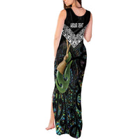 Personalised Maori Manaia Tank Maxi Dress New Zealand Tribal Hei Matau Papua Shell