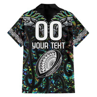 Custom New Zealand Family Matching Off Shoulder Maxi Dress and Hawaiian Shirt Maori Rugby Tattoo Papua Shell