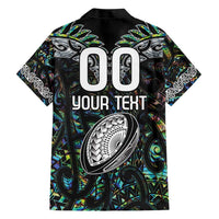 Custom New Zealand Family Matching Short Sleeve Bodycon Dress and Hawaiian Shirt Maori Rugby Tattoo Papua Shell