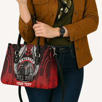 Aotearoa Bulldog Personalised Leather Bag Maori Kowhaiwhai Motif LT9 - Polynesian Pride