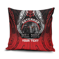 Aotearoa Bulldog Personalised Pillow Cover Maori Kowhaiwhai Motif - Polynesian Pride