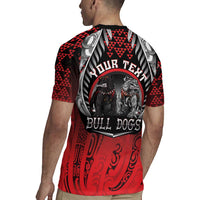 Aotearoa Bulldog Personalised Rugby Jersey Maori Kowhaiwhai Motif