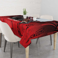 Aotearoa Bulldog Personalised Tablecloth Maori Kowhaiwhai Motif LT9 - Polynesian Pride