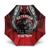 Aotearoa Bulldog Personalised Umbrella Maori Kowhaiwhai Motif - Polynesian Pride