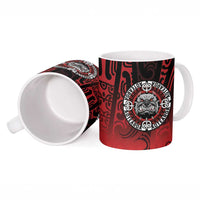 Aotearoa Bulldog Ceramic Mug New Zealand Kowhaiwhai Tribal - Polynesian Pride