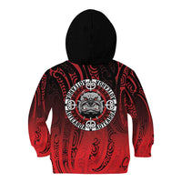 Aotearoa Bulldog Kid Hoodie New Zealand Kowhaiwhai Tribal
