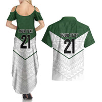 Custom New Zealand Maori Niho Taniwha Couples Matching Summer Maxi Dress and Hawaiian Shirt