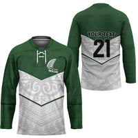 Custom New Zealand Maori Niho Taniwha Hockey Jersey - Polynesian Pride