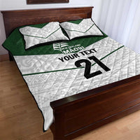 Custom New Zealand Maori Niho Taniwha Quilt Bed Set