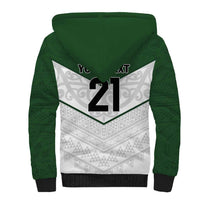 Custom New Zealand Maori Niho Taniwha Sherpa Hoodie