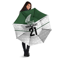 Custom New Zealand Maori Niho Taniwha Umbrella LT9 - Polynesian Pride