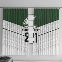 Custom New Zealand Maori Niho Taniwha Window Curtain